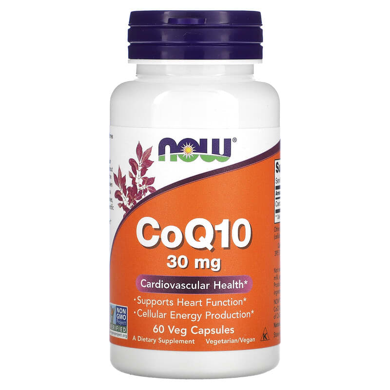 NOW Foods CoQ10 30 mg 60 Veg Capsules 1 NOW Foods CoQ10 30 mg 60 Veg Capsules 733739031846