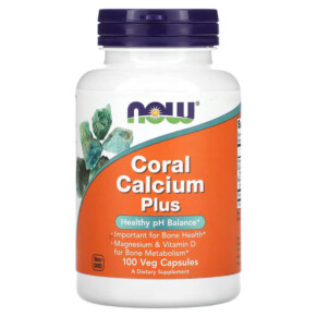 NOW Foods Coral Calcium Plus 100 Veg Capsules 733739012760