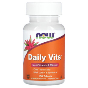 NOW Foods Daily Vits Multi Vitamin & Mineral 100 Tablets 733739037701