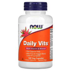 NOW Foods Daily Vits Multi Vitamin & Mineral 120 Veg Capsules 733739037763