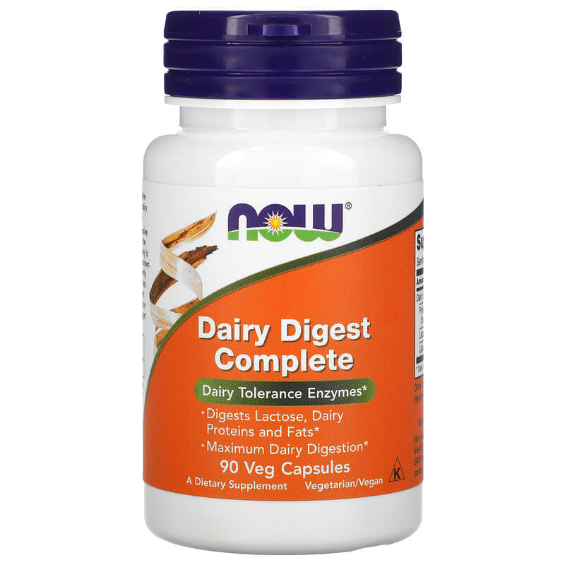 NOW Foods Dairy Digest Complete 90 Veg Capsules 1 NOW Foods Dairy Digest Complete 90 Veg Capsules 733739029560