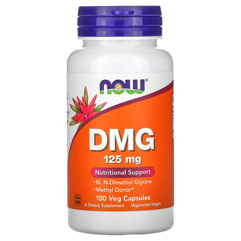 NOW Foods DMG 125 mg 100 Veg Capsules 1 NOW Foods DMG 125 mg 100 Veg Capsules 733739004727