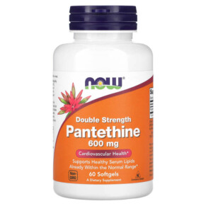 NOW Foods Double Strength Pantethine 600 mg 60 Softgels 733739004895