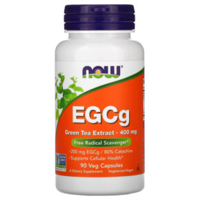 NOW Foods EGCg Green Tea Extract 400 mg 90 Veg Capsules 733739047045