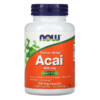 NOW Foods Freeze-Dried Acai 500 mg 100 Veg Capsules 733739033550