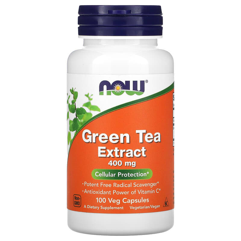 NOW Foods Green Tea Extract 400 mg 100 Veg Capsules 1 NOW Foods Green Tea Extract 400 mg 100 Veg Capsules 733739047052