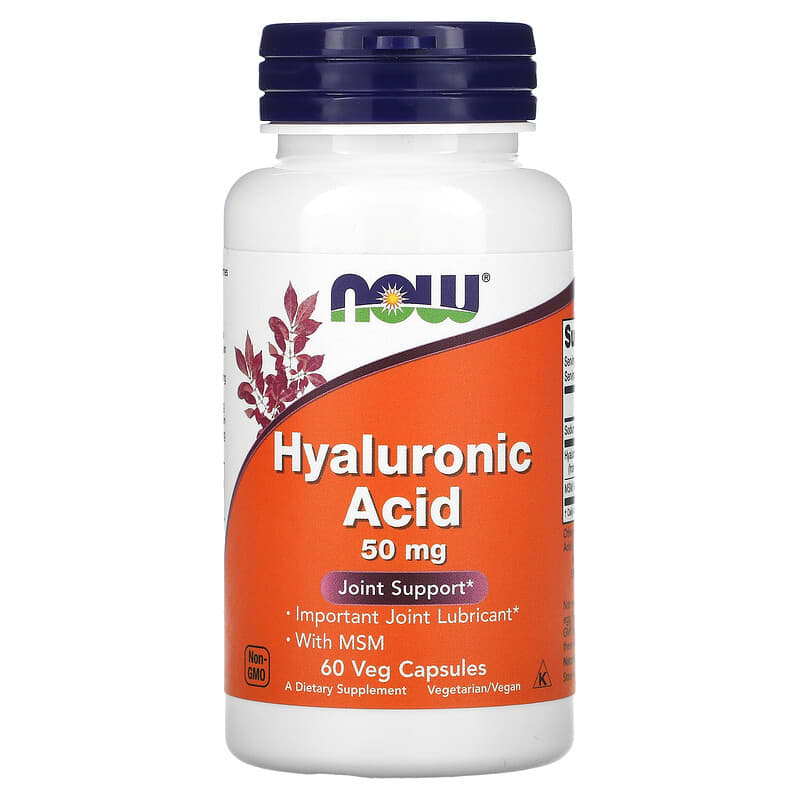 Now Foods Hyaluronic Acid 50 mg 60 Veg viên 1 NOW Foods Hyaluronic Acid 50 mg 60 Veg Capsules 733739031563