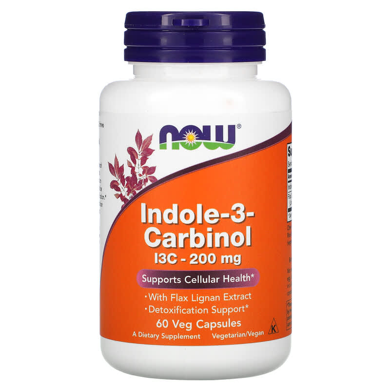 NOW Foods Indole-3-Carbinol 200 mg 60 Veg Capsules 1 NOW Foods Indole-3-Carbinol 200 mg 60 Veg Capsules 733739030566