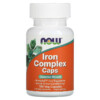 Now Foods Iron Complex Caps 100 Veg viên 3 NOW Foods Iron Complex Caps 100 Veg Capsules 733739014412