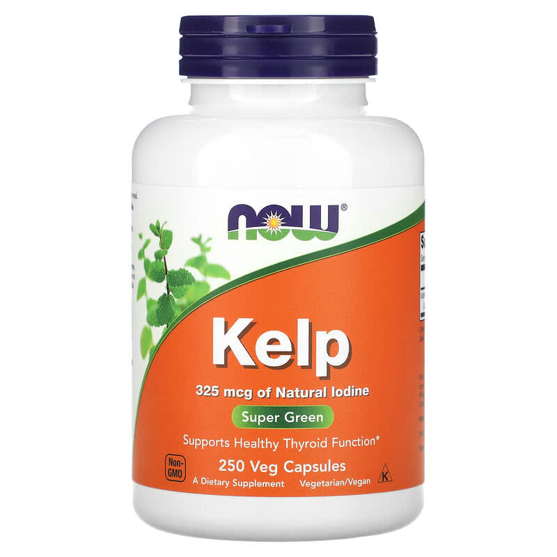 Now Foods Kelp 250 Veg viên 1 NOW Foods Kelp 250 Veg Capsules 733739026750