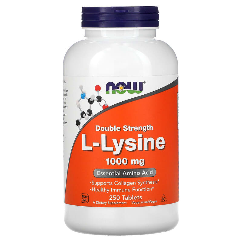 NOW Foods L-Lysine 1.000 mg 250 Tablets 1 NOW Foods L-Lysine 1.000 mg 250 Tablets 733739001238