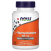 NOW Foods L-Phenylalanine 500 mg 120 Veg Capsules 2 NOW Foods L-Phenylalanine 500 mg 120 Veg Capsules 733739001320