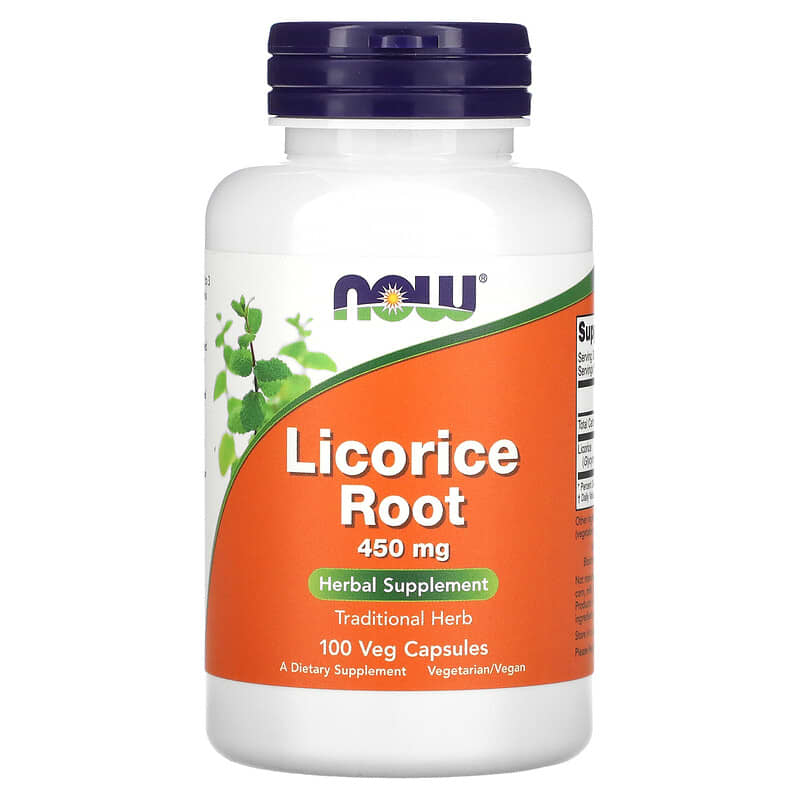 NOW Foods Licorice Root 225 mg 100 Veg Capsules 1 NOW Foods Licorice Root 225 mg 100 Veg Capsules 733739047182