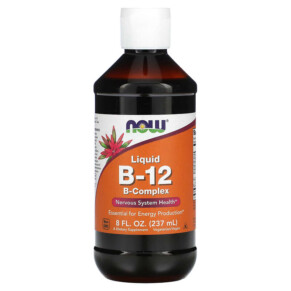 NOW Foods Liquid B-12 B-Complex 8 fl oz (237 ml) 733739004659