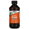 Now Foods Liquid Iron 8 oz (237 ml) 3 NOW Foods Liquid Iron 8 fl oz (237 ml) 733739014474