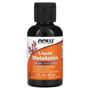 NOW Foods Liquid Melatonin 2 fl oz (59 ml) 733739032614
