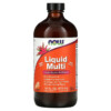 Now Foods Liquid Multi with Xylitol Tropical Orange Iron-Free 16 oz (473 ml) 3 NOW Foods Liquid Multi with Xylitol Tropical Orange Iron-Free 16 fl oz (473 ml) 733739037725