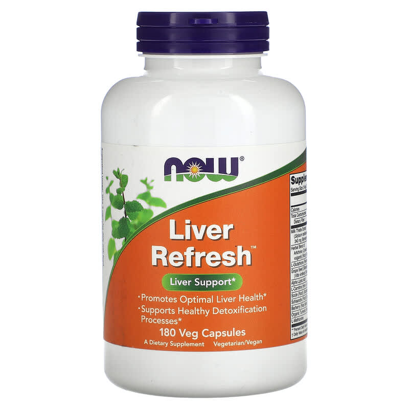 NOW Foods Liver Refresh 180 Veg Capsules 1 NOW Foods Liver Refresh 180 Veg Capsules 733739024497