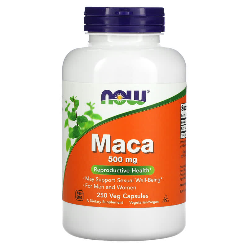 NOW Foods Maca 500 mg 250 Veg Capsules 1 NOW Foods Maca 500 mg 250 Veg Capsules 733739047625