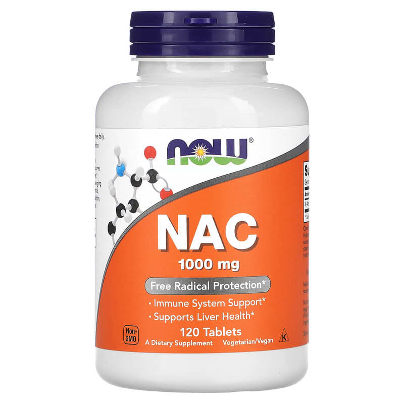 NOW Foods NAC 1.000 mg 120 Tablets 1 NOW Foods NAC 1.000 mg 120 Tablets 733739001856