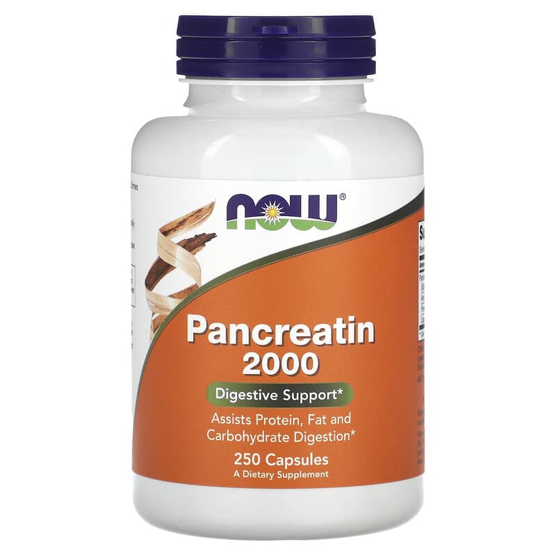 NOW Foods Pancreatin 2000 250 Capsules 1 NOW Foods Pancreatin 2000 250 Capsules 733739029461