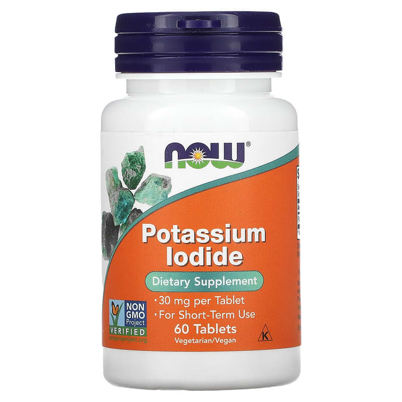 Now Foods Potassium Iodide 30 mg 60 viên 1 NOW Foods Potassium Iodide 30 mg 60 Tablets 733739014542