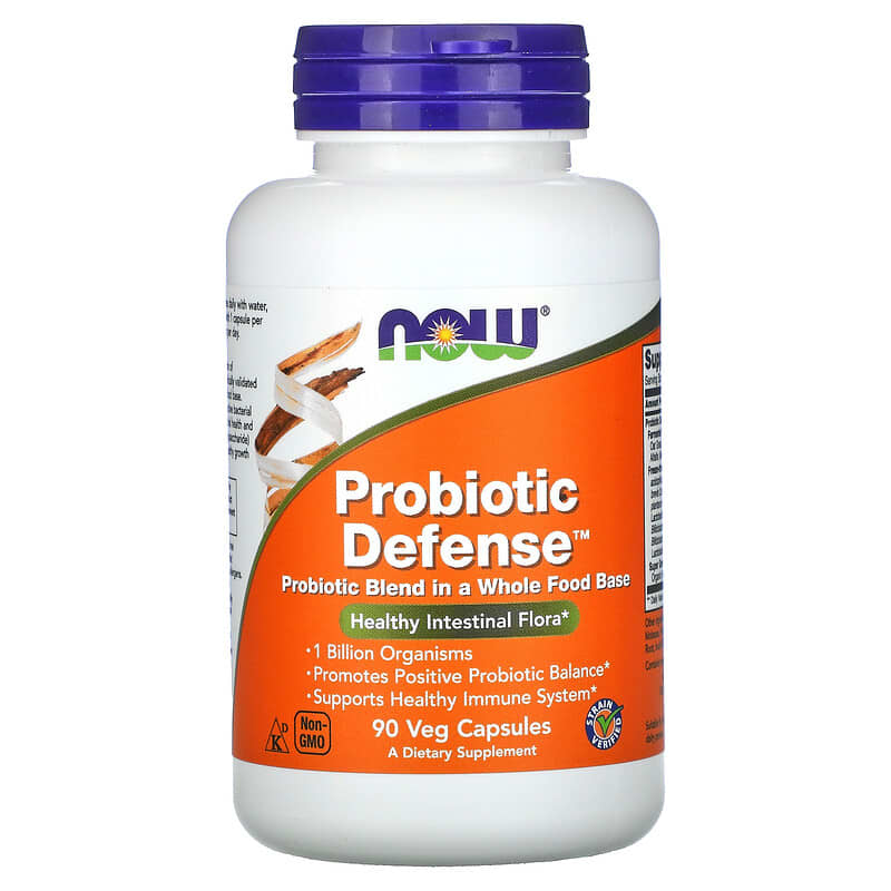 NOW Foods Probiotic Defense 90 Veg Capsules 1 NOW Foods Probiotic Defense 90 Veg Capsules 733739029188