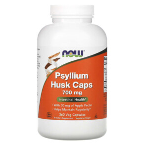 NOW Foods Psyllium Husk Caps 700 mg 360 Veg Capsules 733739059741