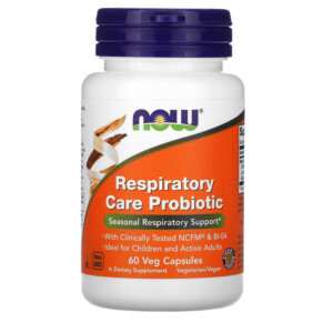 NOW Foods Respiratory Care Probiotic 60 Veg Capsules 733739029096