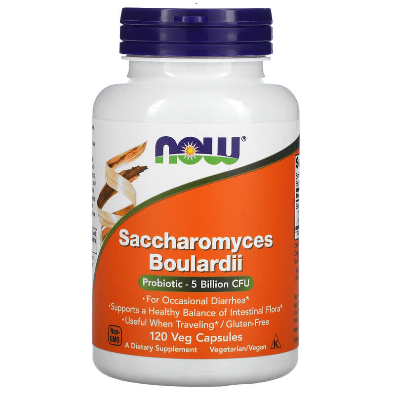 Now Foods Saccharomyces Boulardii 5 Billion CFU 120 Veg viên 1 NOW Foods Saccharomyces Boulardii 5 Billion CFU 120 Veg Capsules 733739029522