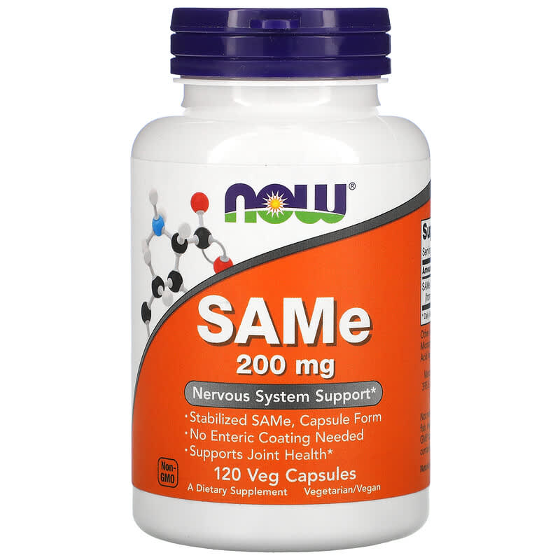 NOW Foods SAMe (Disulfate Tosylate) 200 mg 120 Veg Capsules 1 NOW Foods SAMe (Disulfate Tosylate) 200 mg 120 Veg Capsules 733739001283