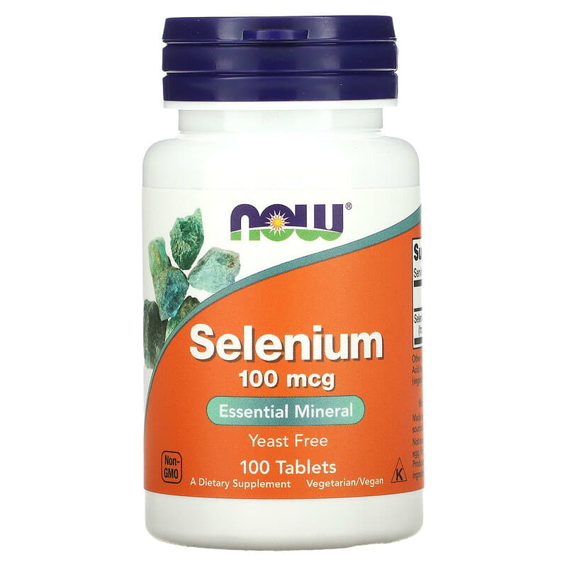 Now Foods Selenium 100 mcg 100 viên 1 NOW Foods Selenium 100 mcg 100 Tablets 733739014801