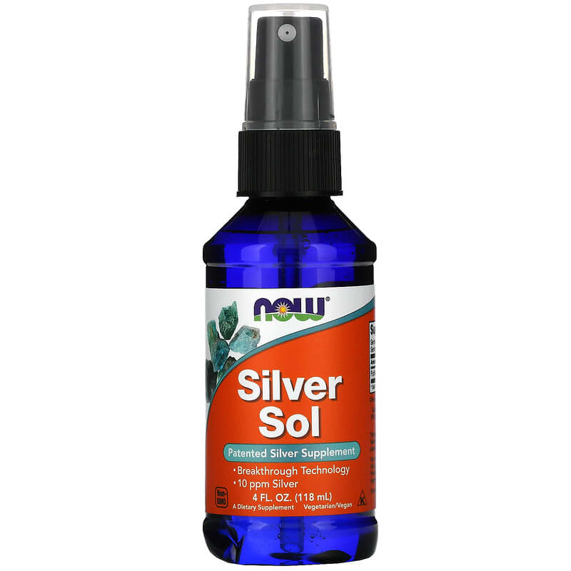 Now Foods Silver Sol 4 oz (118 ml) 1 NOW Foods Silver Sol 4 fl oz (118 ml) 733739014078