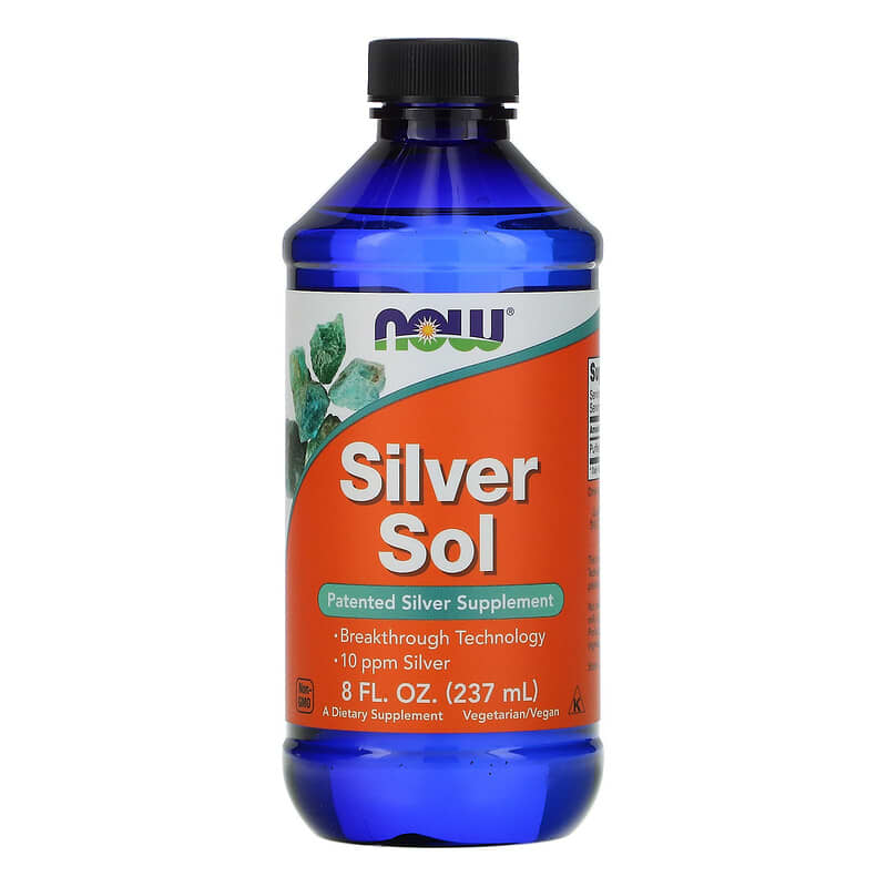 Now Foods Silver Sol 8 oz (237 ml) 1 NOW Foods Silver Sol 8 fl oz (237 ml) 733739014085