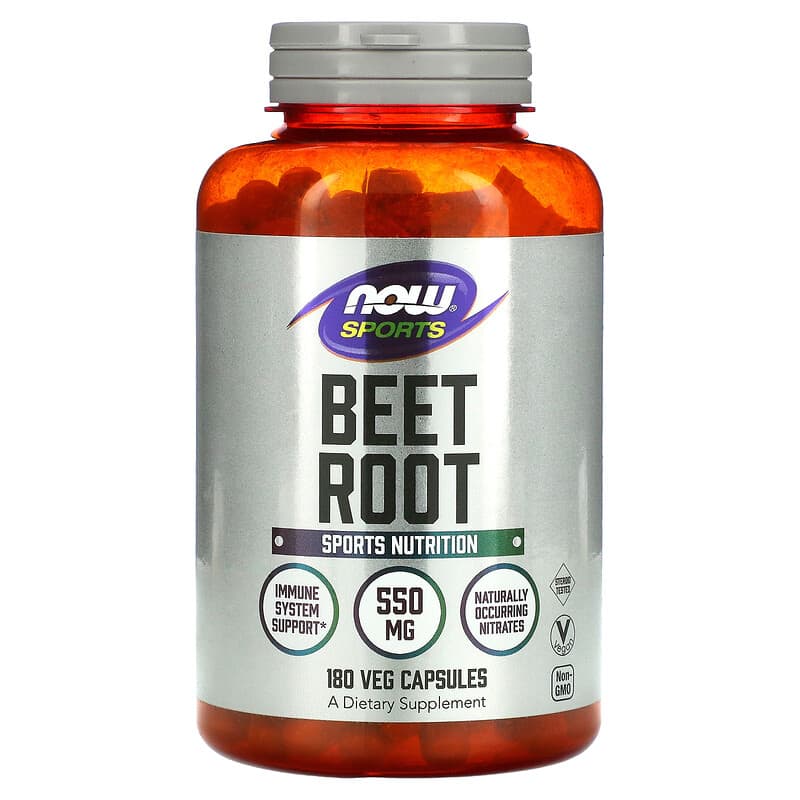 NOW Foods Sports Beet Root 550 mg 180 Veg Capsules 1 NOW Foods Sports Beet Root 550 mg 180 Veg Capsules 733739050564
