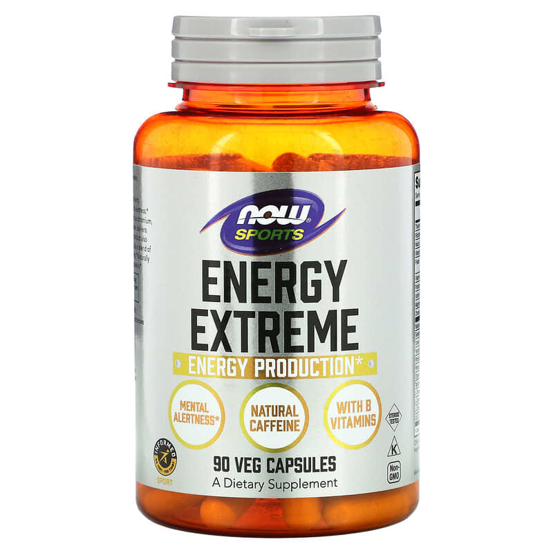 NOW Foods Sports Energy Extreme 90 Veg Capsules 1 NOW Foods Sports Energy Extreme 90 Veg Capsules 733739033529