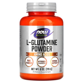 NOW Foods Sports L-Glutamine Powder 6 oz (170 g) 733739002204