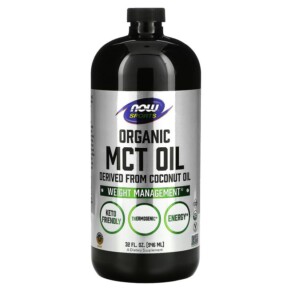 NOW Foods Sports Organic MCT Oil 32 fl oz (946 ml) 733739022363