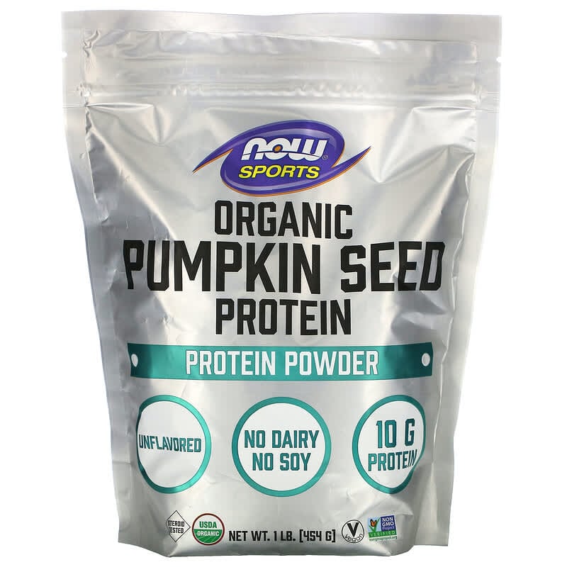 NOW Foods Sports Organic Pumpkin Seed Protein Powder Unflavored 1 lb (454 g) 1 NOW Foods Sports Organic Pumpkin Seed Protein Powder Unflavored 1 lb (454 g) 733739022271