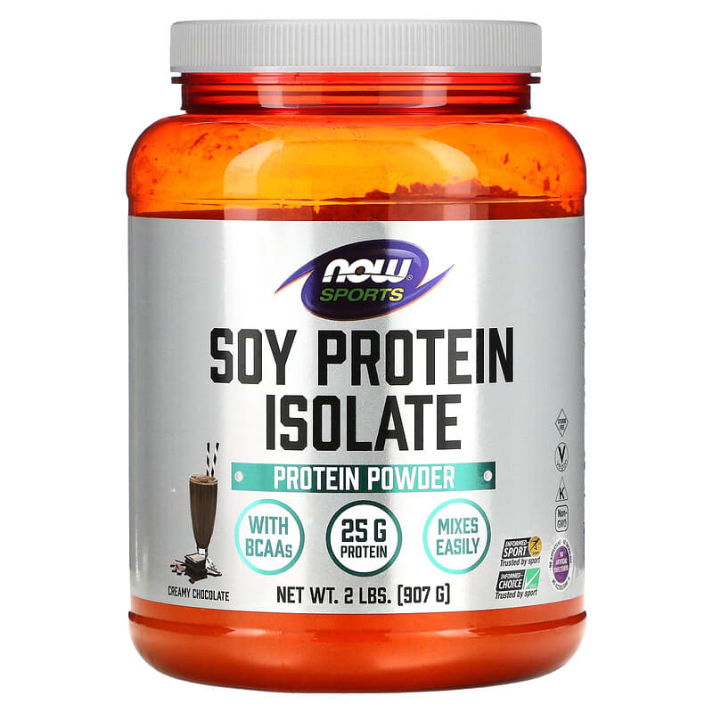 NOW Foods Sports Soy Protein Isolate Creamy Chocolate 2 lbs (907 g) 1 NOW Foods Sports Soy Protein Isolate Creamy Chocolate 2 lbs (907 g) 733739021434