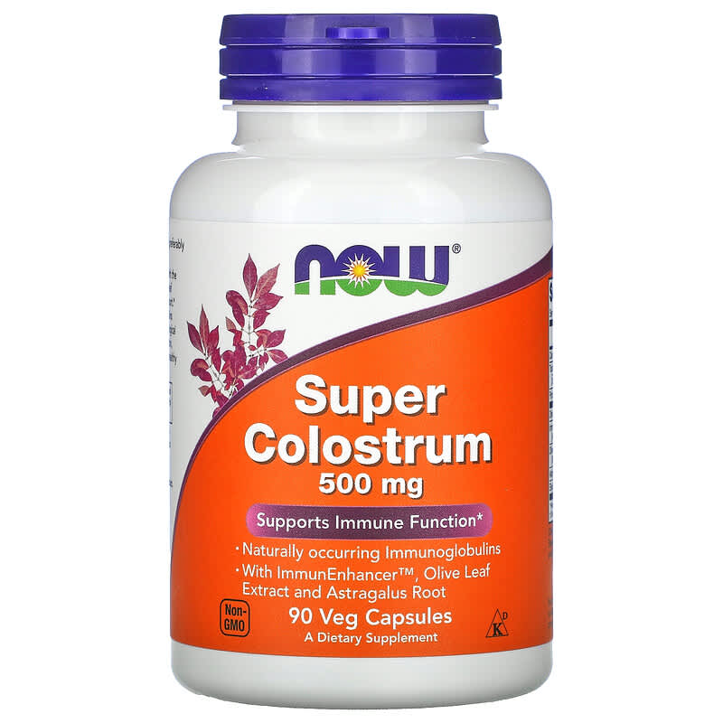 NOW Foods Super Colostrum 500 mg 90 Veg Capsules 1 NOW Foods Super Colostrum 500 mg 90 Veg Capsules 733739032324