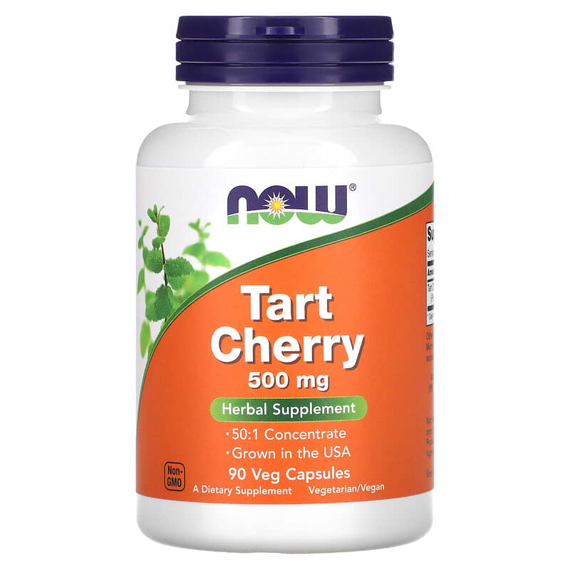 NOW Foods Tart Cherry 500 mg 90 Veg Capsules 1 NOW Foods Tart Cherry 500 mg 90 Veg Capsules 733739047861