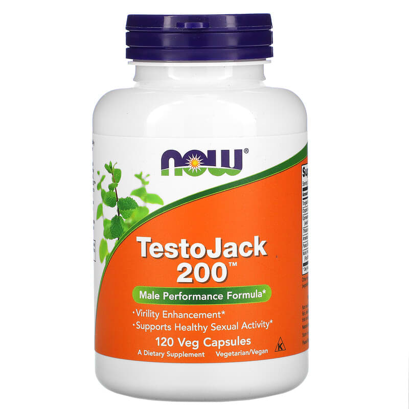 NOW Foods TestoJack 200 120 Veg Capsules 1 NOW Foods TestoJack 200 120 Veg Capsules 733739021977
