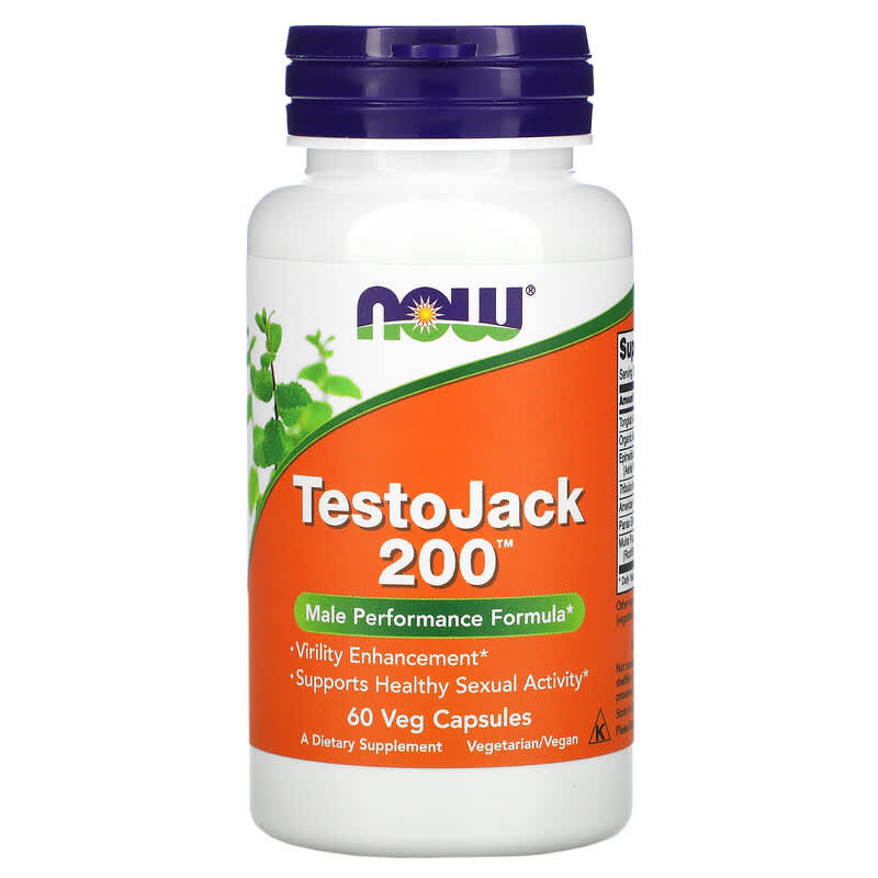 NOW Foods TestoJack 200 60 Veg Capsules 1 NOW Foods TestoJack 200 60 Veg Capsules 733739021984