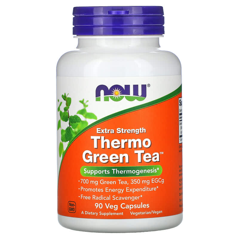NOW Foods Thermo Green Tea Extra Strength 90 Veg Capsules 1 NOW Foods Thermo Green Tea Extra Strength 90 Veg Capsules 733739020758