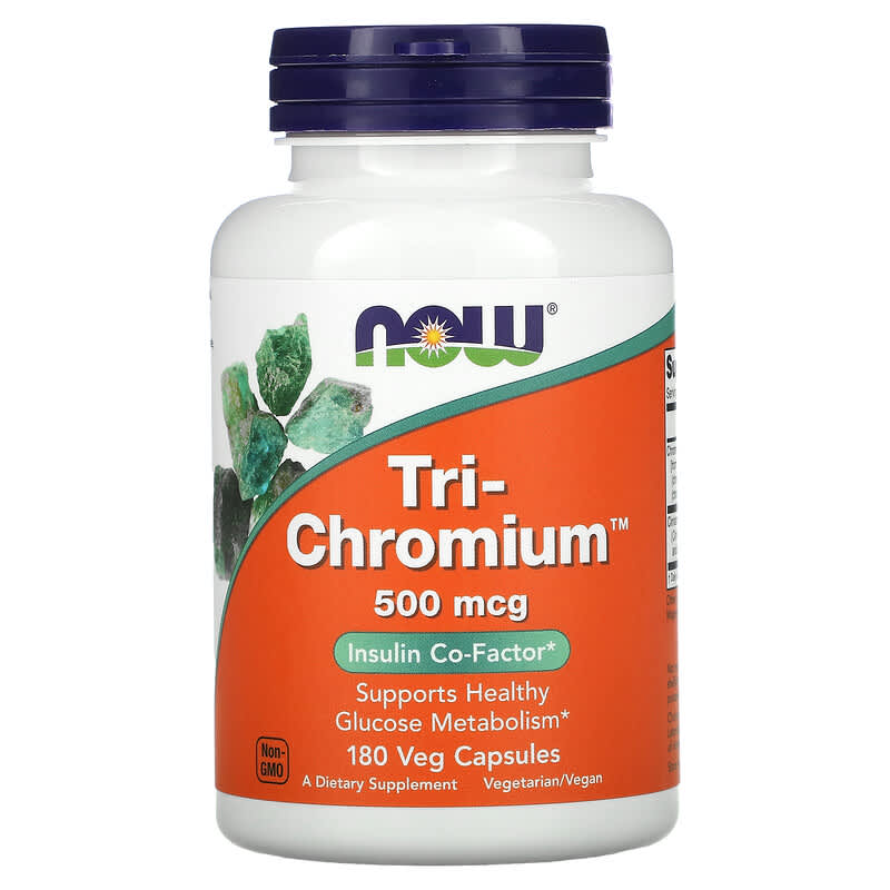 Now Foods Tri-Chromium 500 mcg 180 Veg viên 1 NOW Foods Tri-Chromium 500 mcg 180 Veg Capsules 733739014269