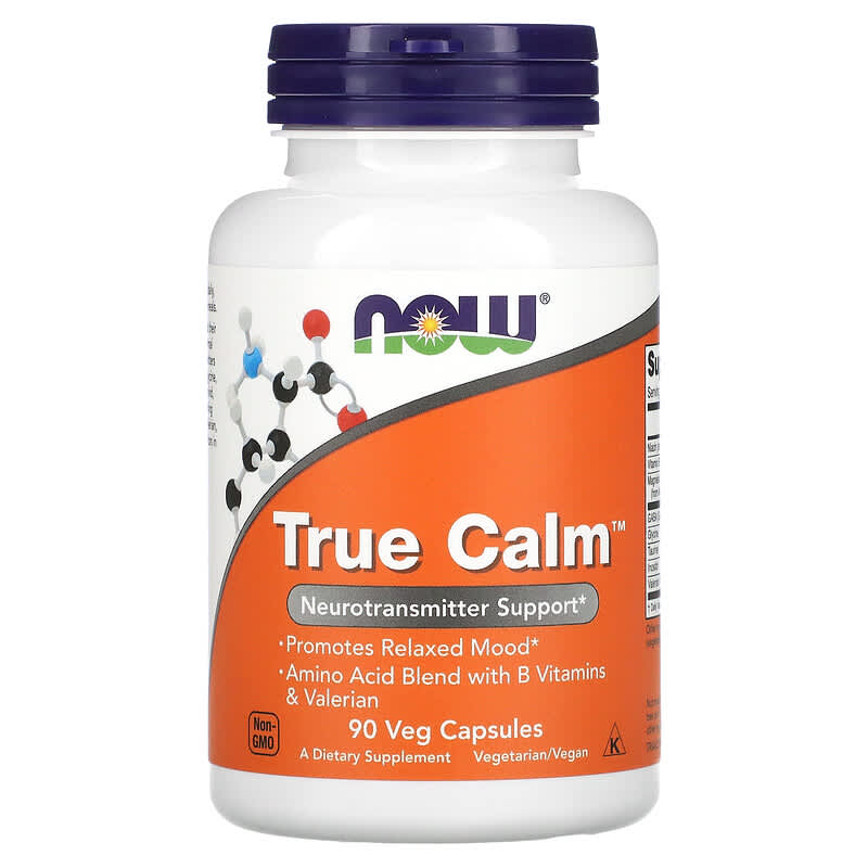 NOW Foods True Calm 90 Veg Capsules 1 NOW Foods True Calm 90 Veg Capsules 733739001559
