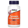 NOW Foods Turmeric & Bromelain 90 Veg Capsules 2 NOW Foods Turmeric & Bromelain 90 Veg Capsules 733739031105