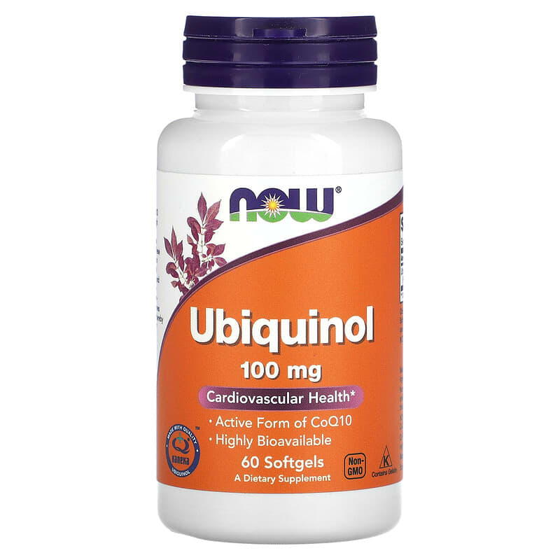 NOW Foods Ubiquinol 100 mg 60 Softgels 1 NOW Foods Ubiquinol 100 mg 60 Softgels 733739031426