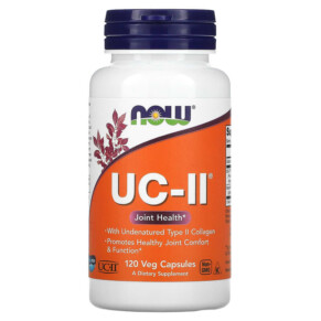 NOW Foods UC-II Joint Health with Undenatured Type II Collagen 120 Veg Capsules 733739031365